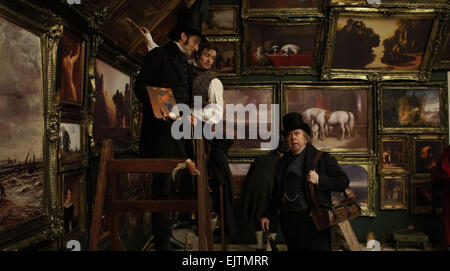 Mr. Turner ist ein 2014 britische, französische und Deutsche biographische Drama Film, Buch und Regie: Mike Leigh und Darsteller Timothy Spall, Dorothy Atkinson, Paul Jesson, Marion Bailey, Lesley Manville und Martin Savage. Der Film bezieht sich auf das Leben und die Karriere des britischen Künstlers J. M. W. Turner (1775 – 1851), die von Spall gespielt wird. Stockfoto