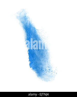 Ins Leben gerufen bunte Pulver, isoliert auf weiss Stockfoto