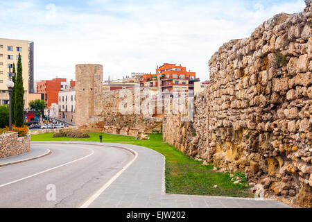 Die römischen Zirkus. Alte steinerne Festung in Tarragona Stadt, Katalonien, Spanien Stockfoto