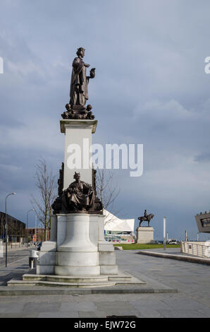 Denkmal für Sir Alfred Lewis Jones, Liverpool, UK Stockfoto