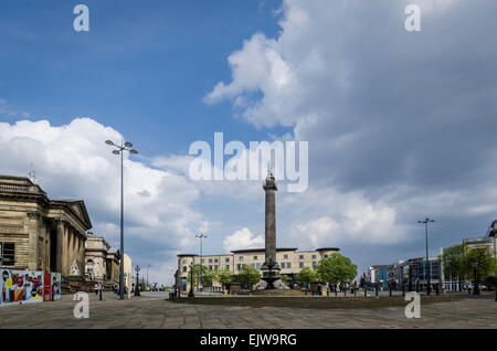 Wellingtons Spalte (oder Waterloo-Denkmal) in Liverpool, Großbritannien Stockfoto