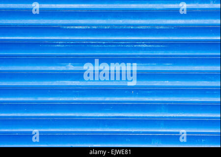 Teil von einem blauen Blech als Hintergrundbild Stockfoto