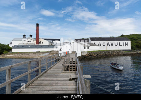 Lagavulin Brennerei Pier Islay whisky Stockfoto