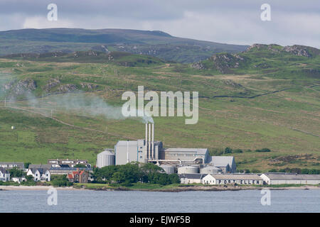 Port Ellen maltings in Aktion Stockfoto