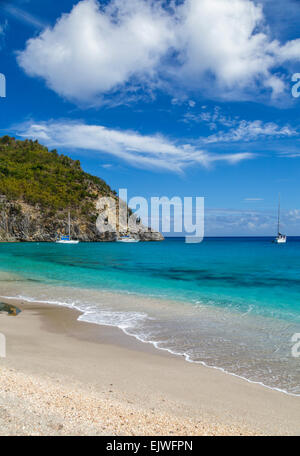Shell Beach in St. Barts Stockfoto
