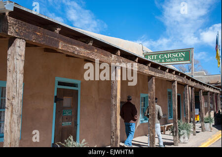USA New Mexico NM Taos Kit Carson Haus und Museum in Taos County Stockfoto