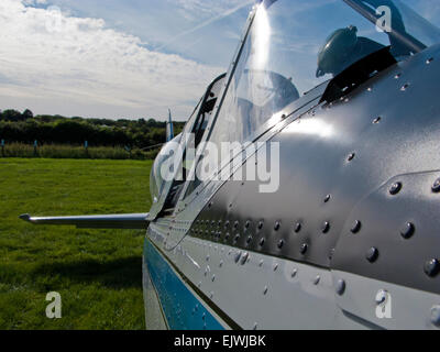 Ein 50er Jahre de Havilland Chipmunk zwei-Sitzer-Schulflugzeug Stockfoto