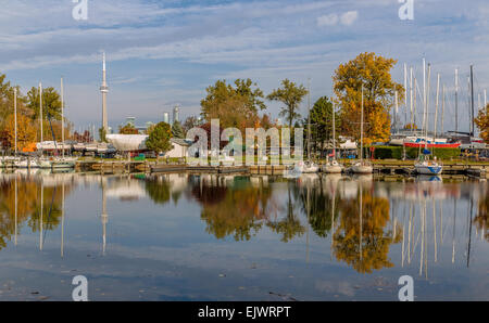 Die Toronto Islands (früher bekannt als die Insel von Hiawatha und auch bekannt als Menecing, was bedeutet, dass "auf der Insel" in der Sprache der Ojibwa). Stockfoto