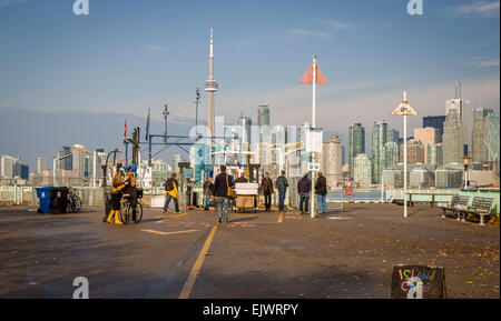 Die Toronto Islands (früher bekannt als die Insel von Hiawatha und auch bekannt als Menecing, was bedeutet, dass "auf der Insel" in der Sprache der Ojibwa). Stockfoto