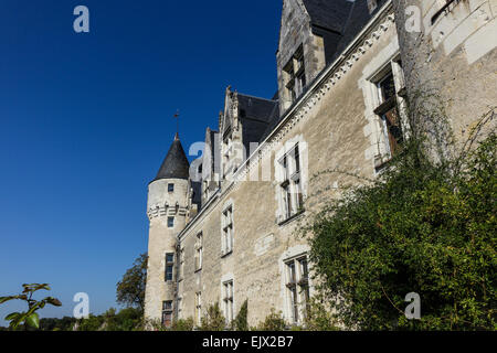 Schloss Montrésor Gebäude und Außenanlagen. Stockfoto