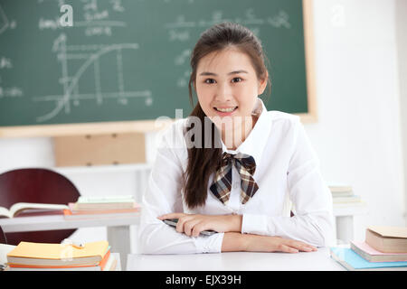 In der schule aus einem high-school-mädchen