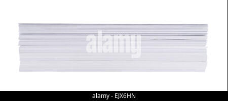 Stapel von a4 Blatt weißes Papier Stockfoto