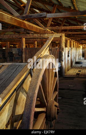 Ein pensionierter Scheren Schuppen auf Breeza Station - Breeza, New-South.Wales, Australien. Stockfoto