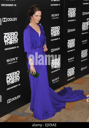 LOS ANGELES, CA - 10. Dezember 2012: Katie Aselton bei der Premiere 'Zero Dark Thirty' im Dolby Theater, Hollywood. Stockfoto