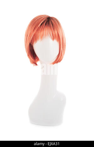 Haar-Perücke über den Kopf Schaufensterpuppe Stockfoto