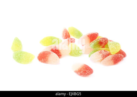 Haufen von mehreren Zucker beschichtete Gelee-Bonbons Stockfoto