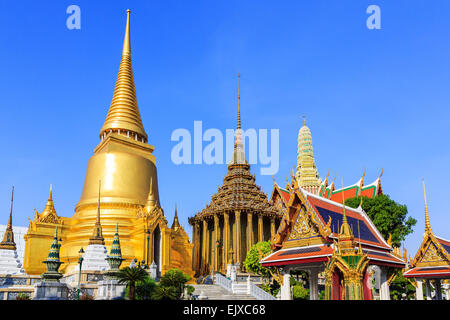 Wat Phra Kaeo. Thailands heiligsten Tempel, Bangkok Stockfoto