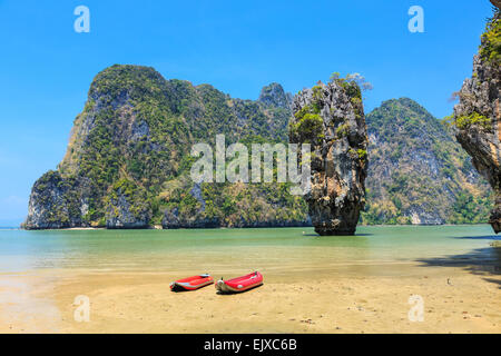 James Bond Insel. Phangnga Bucht, Thailand Stockfoto