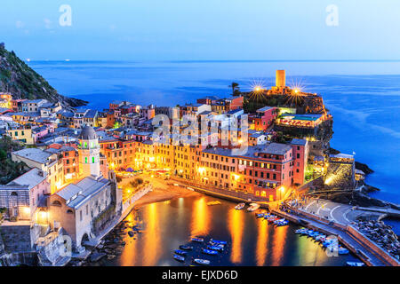 Vernazza Dorf, Nationalpark Cinque Terre Stockfoto