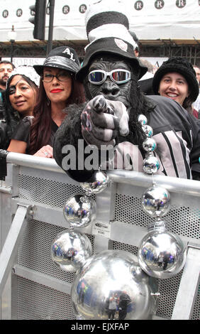 NFL trifft der Londoner Regent Street Featuring: Atmosphäre wo: London, Vereinigtes Königreich bei: 27 Sep 2014 Stockfoto