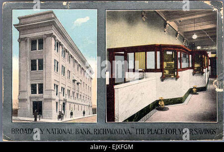 Broadway National Bank, Richmond, Va Stockfoto