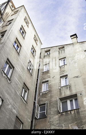 Alte Fassade, Detail der klassischen Architektur Stockfoto