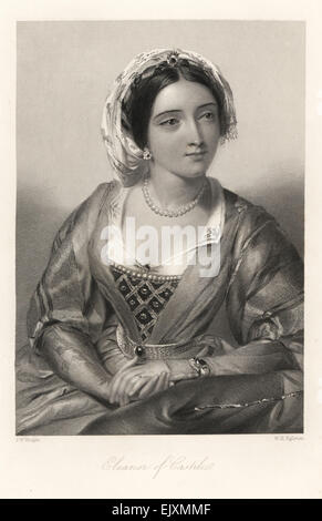 Eleanor von Kastilien, Königin Gemahlin von König Edward i. von England. Stockfoto