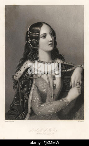 Isabella von Valois, zweite Ehefrau von König Richard II. von England. Stockfoto