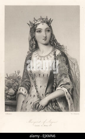 Margaret von Anjou, Königin von König Henry VI von England. Stockfoto