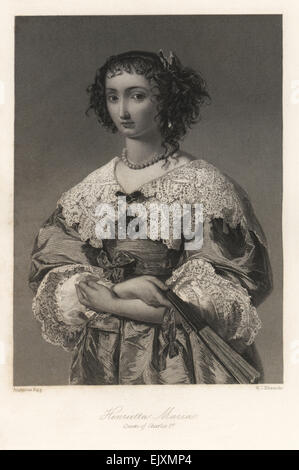 Henrietta Maria, Königin von König Charles i. von England. Stockfoto