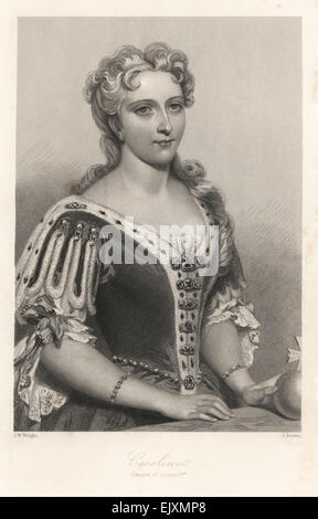 Caroline, Königin-Gemahl von König George II. von England. Stockfoto