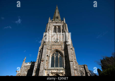 Thaxted Kirche, Thaxted, Essex, England. April 2015 St. Johannes der Täufer, St. Mary & St. Laurentius Stockfoto