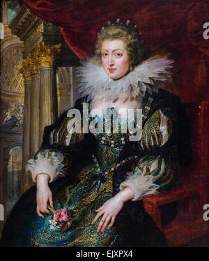 ActiveMuseum 0001957.jpg / Anna von Österreich, Königin-Gemahl von König Louis XIII von Frankreich, Mutter von Louis XIV, ca. 1620 - durch Rubens Öl auf Leinwand 26.09.2013 - / 17. Jahrhundert Sammlung / aktive Museum Stockfoto
