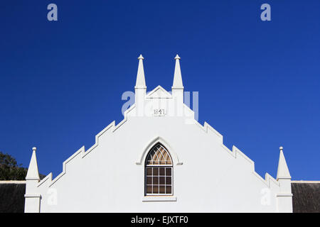 Niederländische Reformierte Kirche, Franschhoek, Westkap, Südafrika. Stockfoto