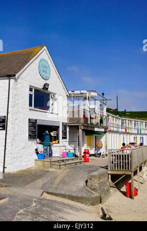 St Ives einen charmanten historischen Küstenstadt in Cornwall England UK Porthgwidden Beach Cafe Stockfoto