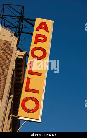 APOLLO THEATER ZEICHEN ZWANZIG FIFTH STREET HARLEM MANHATTAN NEW YORK CITY USA Stockfoto