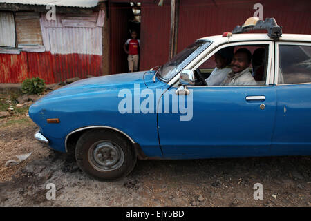 Taxifahrer in Addis Abeba, Äthiopien. Stockfoto