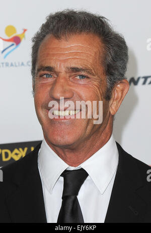 2014 G'Day USA Los Angeles Black Tie Gala statt im JW Marriott Los Angeles - Ankünfte Featuring: Mel Gibson wo: Los Angeles, California, Vereinigte Staaten von Amerika bei: 11. Januar 2014 Stockfoto