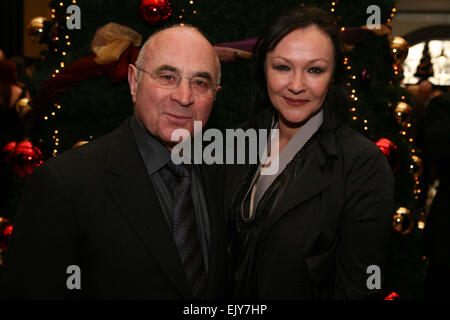 Männer Theaterpreise im Midland Hotel.  Bob Hoskins und Frances Barber. Foto: Chris Bull Stockfoto