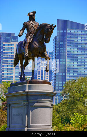Boston Common George Washington Monument in Massachusetts, USA Stockfoto