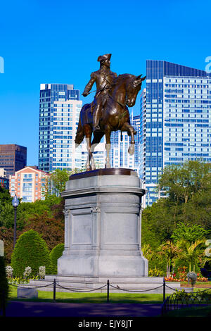 Boston Common George Washington Monument in Massachusetts, USA Stockfoto