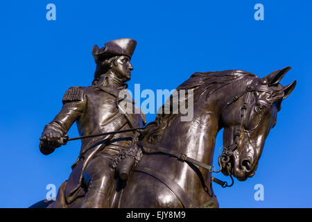 Boston Common George Washington Monument in Massachusetts, USA Stockfoto