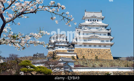 Burg Himeji während der Kirschblüte für Adv oder anderen Zweck Verwendung Stockfoto