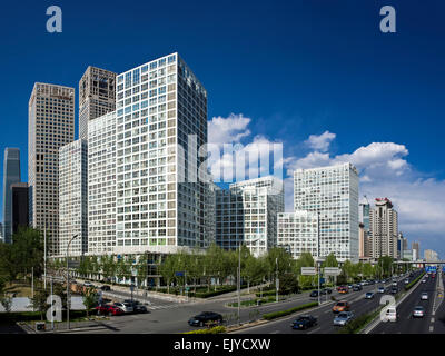 Peking-Stadt, Jianwai SOHO, Chaoyang District, China Stockfoto