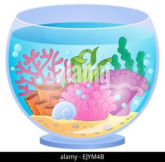 Aquarium Thema Bild 4 - Bild-Darstellung. Stockfoto