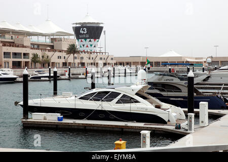 Yas Marina auf Yas Island. Stockfoto