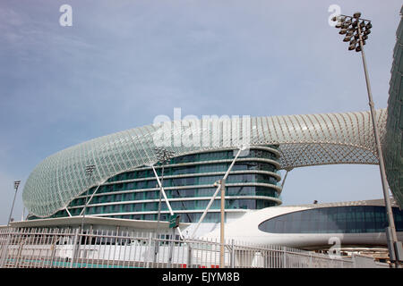 Yas Viceroy Hotel auf Yas Island. Stockfoto