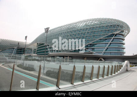 Yas Viceroy Hotel auf Yas Island. Stockfoto