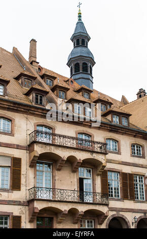 Fassade des alten Krankenhauses, Straßburg, Frankreich Stockfoto