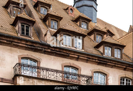 Fassade des alten Krankenhauses, Straßburg, Frankreich Stockfoto